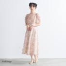 ドレープラメ刺繍ドレス