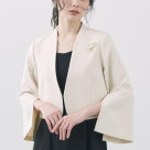 袖スリットノーカラージャケット