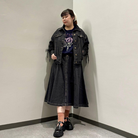 New denim coordinate♡