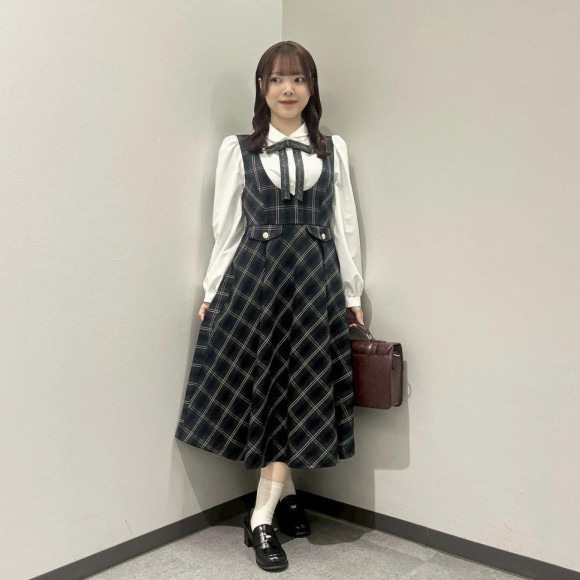 チェック柄がかわいい♡プレッピーコーデ♩