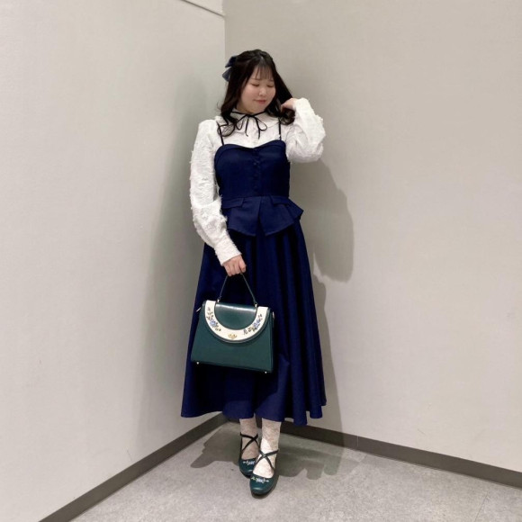 キャミワンピを使ったクラシカルコーデ♡