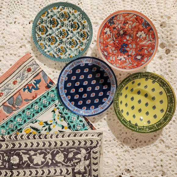 プロヴァンス柄★ガラス食器入荷しました！