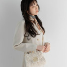 【RANDA】2WAY モノグラムショルダーファーバッグ