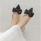 【RANDA】【26SS】クラシカルリボンフラットパンプス