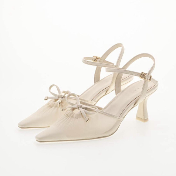 RANDA【再入荷！シアーリボンパンプス】
