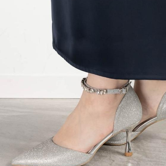 RANDA【2WAY グリッターストラップパンプス】