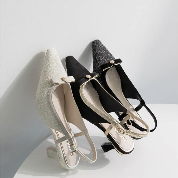 新作！パールリボンクラシカルパンプス