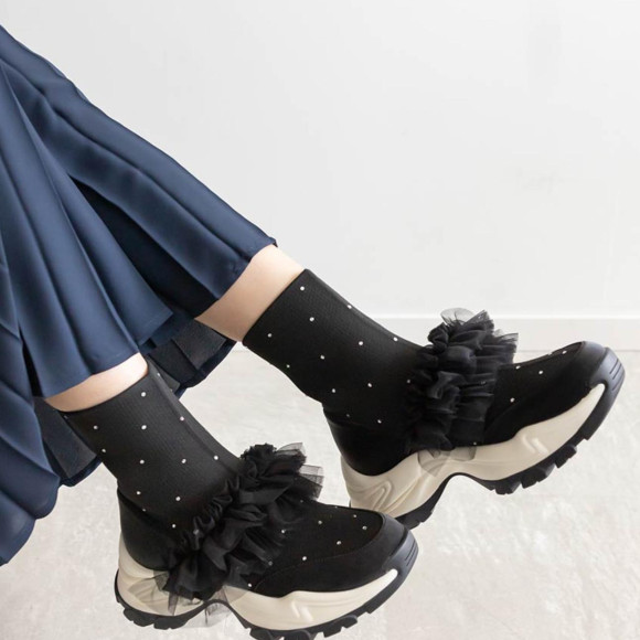 RANDA【新作！フェミニンなニットスニーカー】