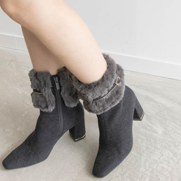 【RANDA】新作！4WAYファーショートブーツ
