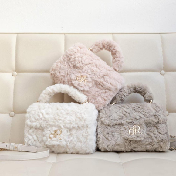 RANDA【再入荷】【WEB限定カラーあり】2WAY モノグラムパーツファーバッグ