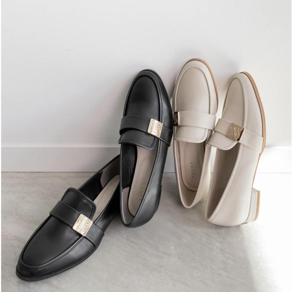 RANDA【晴雨兼用 モノグラムパーツベルトローファー】