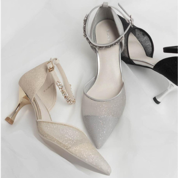 【RANDA】2WAY ラメシアーセパレートパンプス