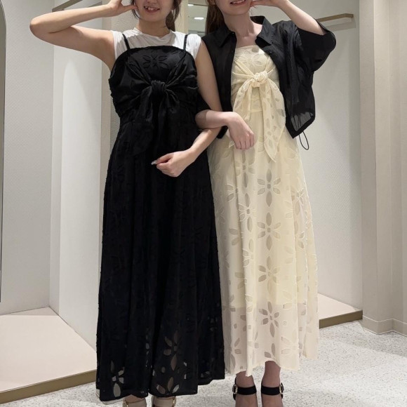 夏のイベントにもぴったりなフラワージャガードワンピース♡