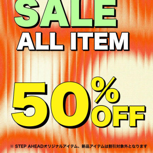 古着全品50%OFF SALE開催！！