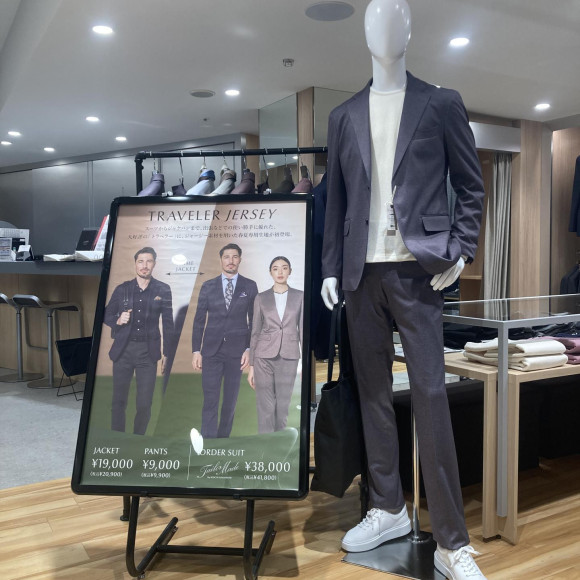 シワになりにくい新作ビジネスセットアップ入荷
