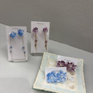 ♡アクリルフラワーカラーピアス♡