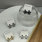 ♡ドットフラワーピアス♡