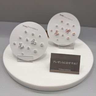 ♡リボンセットピアス♡