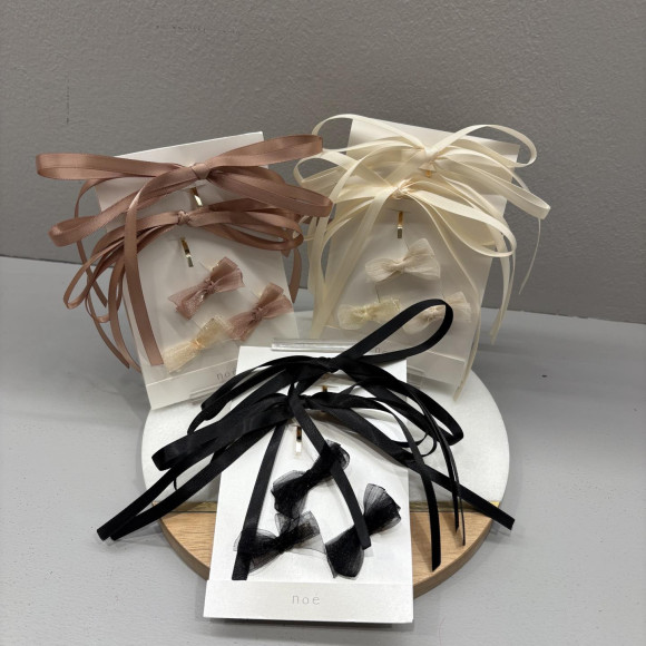 ♡リボンフックポニー、ヘアクリップセット♡