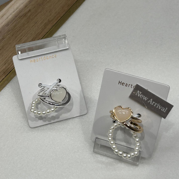 ♡ハート×パールリング♡