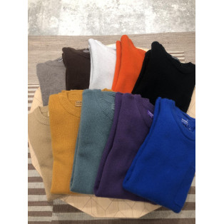 CASHMERE 100% クルーネックニット