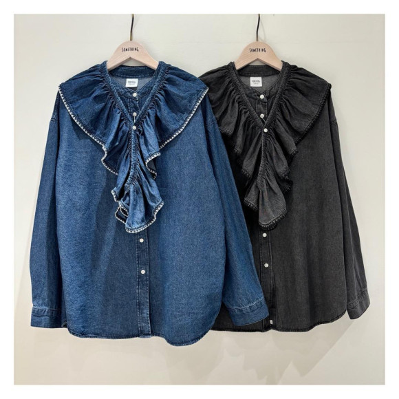 ♡5WAY FRILL DENIM SHIRTS