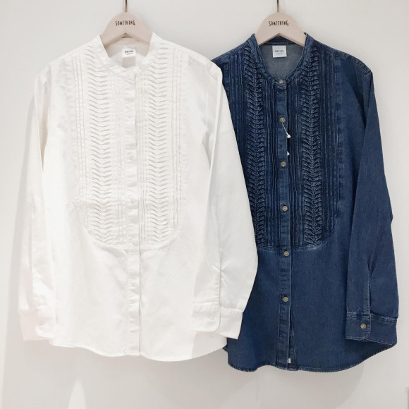 ♡BAND COLLAR SHIRTS