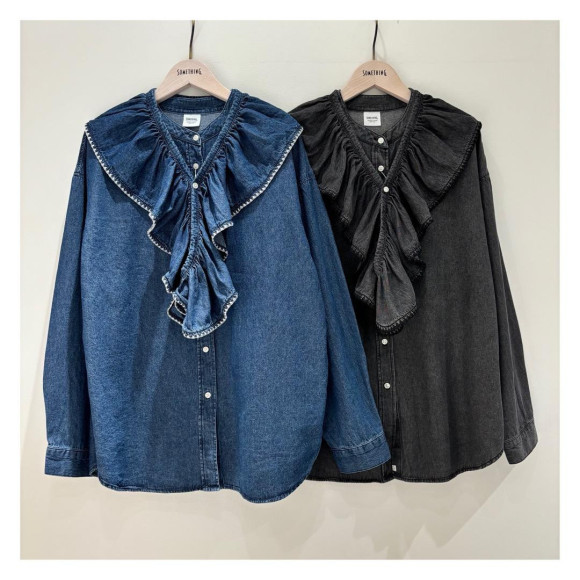 ♡5WAY FRILL DENIM SHIRTS