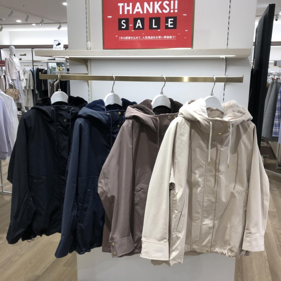 人気のアウター商品、本日より30%OFF！