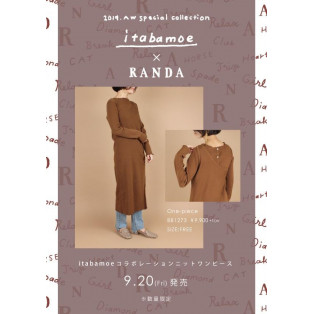 itabamoe × RANDA ブランド初アパレルコラボ商品発売