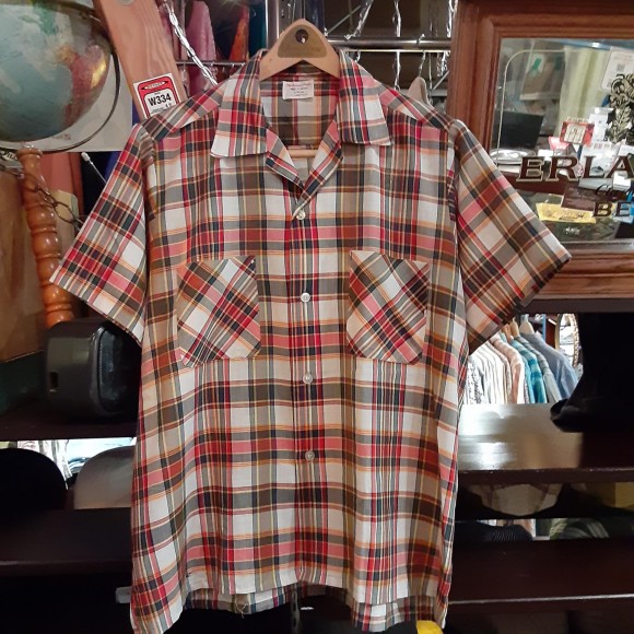 J.C PENNEYの半袖タータンチェックシャツ