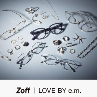 メガネブランド「Zoff」とジュエリーブランド「LOVE BY e.m.」とのコラボレーションアイウェア『Zoff｜LOVE BY e.m.』の新作が登場