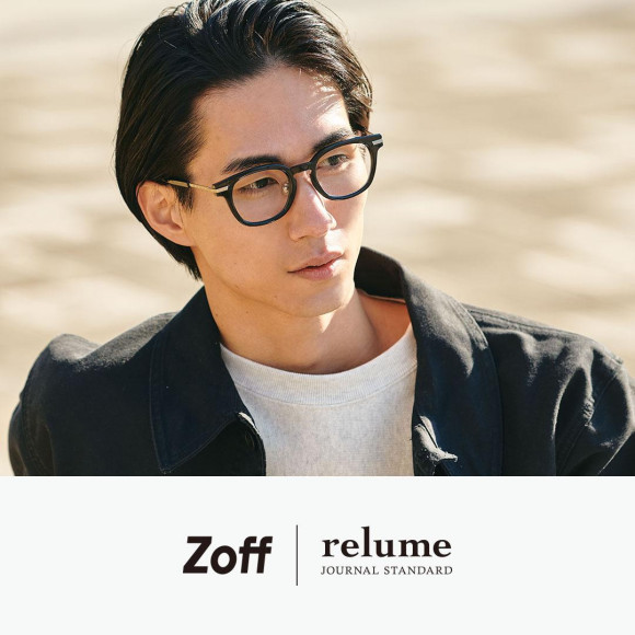 "Zoff|JOURNAL STANDARD relume"合作第四款2024年春夏新眼鏡系列推出2024年2月1日(星期四)推出簡約設計,適用於經典的形狀和休閒風格