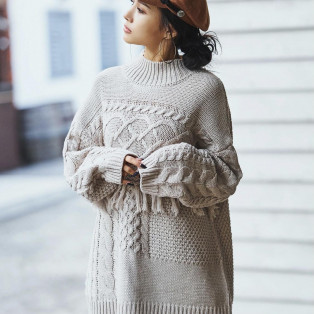 フリンジ付ニットチュニック❤︎DURAS