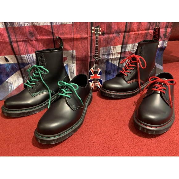 Dr.Martens ドクターマーチン ステッチ緑 - ブーツ