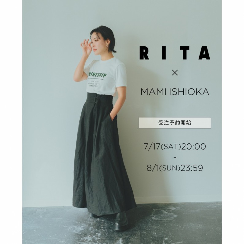 石岡真実　コラボTシャツ　Rita