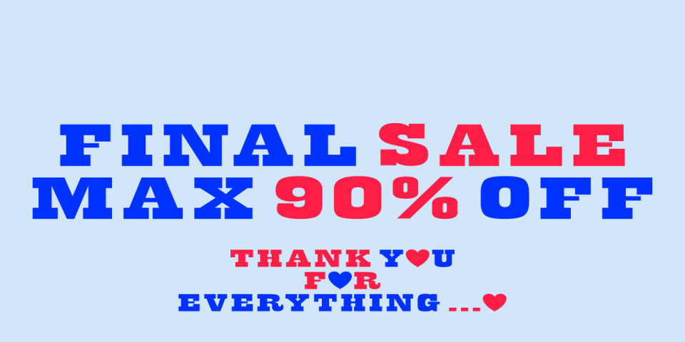 【MAX 90%OFF 】FINAL SALE VOL.1 〜おすすめアイテムをご紹介〜
