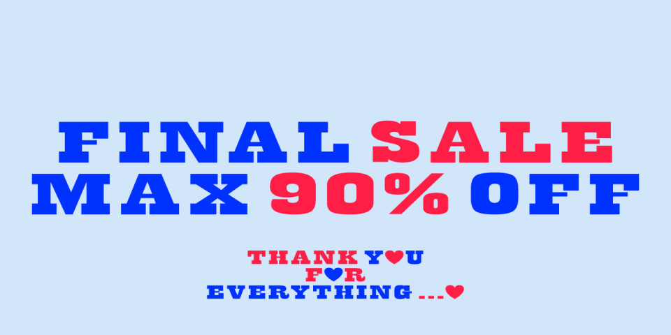 【MAX 90%OFF 】FINAL SALE VOL.1 〜おすすめアイテムをご紹介 Part 2〜
