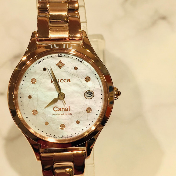 wicca カナル4℃ 電波ソーラー腕時計 - ファッション小物