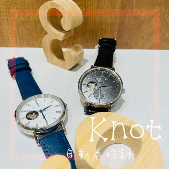 knot ノット 腕時計  メカニカルオープンハート 自動巻き ストラップ付き