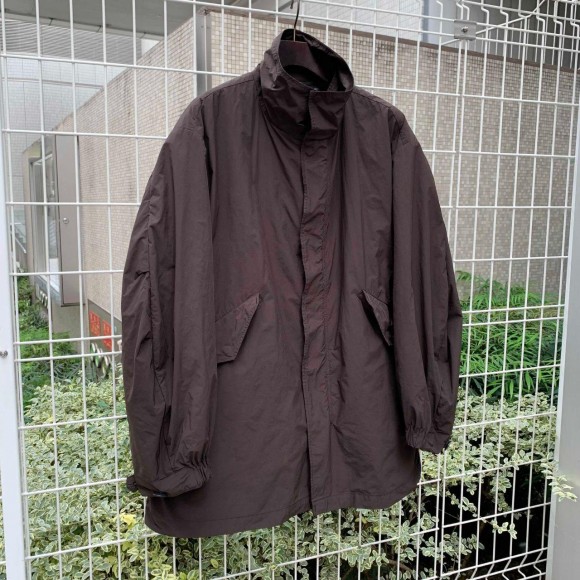 ATON - ATON AIR VENTILE SHORT MODS COAT チャコール04の+