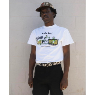 BRAIN DEAD/ブレインデッド/ARTIFICIAL PARADISE T-SHIRT - WHITE