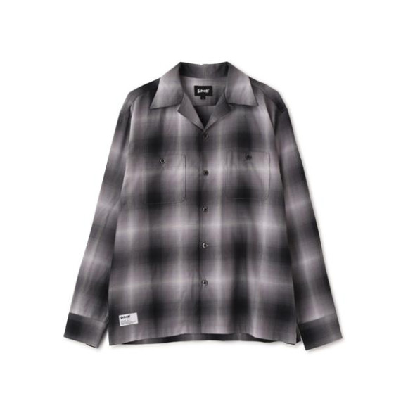 【schott/샷】OMBRE LS SHIRT/온브레 체크 셔츠