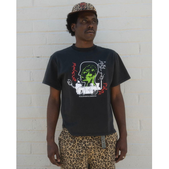 BRAIN DEAD/ブレインデッド/ALIEN TRACTOR T-SHIRT - WASHED BLACK