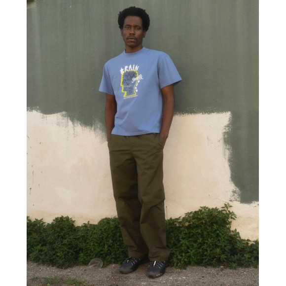 【BRAIN DEAD/ブレインデッド】RINGING EAR T-SHIRT - BLUE
