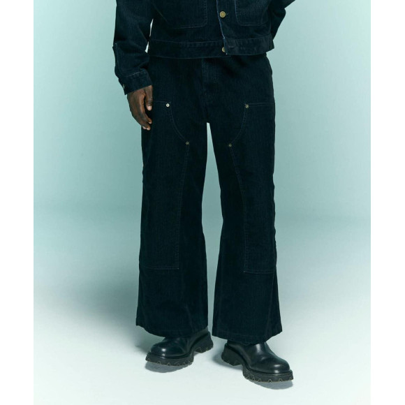 B omnivore/ビーオムニボー/FLOCKY DENIM W KNEE PANTS フロッキー