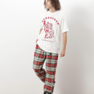 MANASTASH/マナスタッシュ/WASHED PLAID STRING PANTS