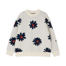 【B omnivore/ビーオムニボー】FLOWER KNIT TOP フラワーニット