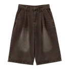 B omnivore/ビーオムニボー TUCK DENIM SHORTS タックデニムショーツ