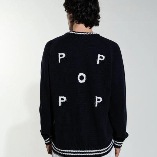 【POP TRADING CO/ポップトレーディングカンパニー】Pop Knitted Logo Crewneck